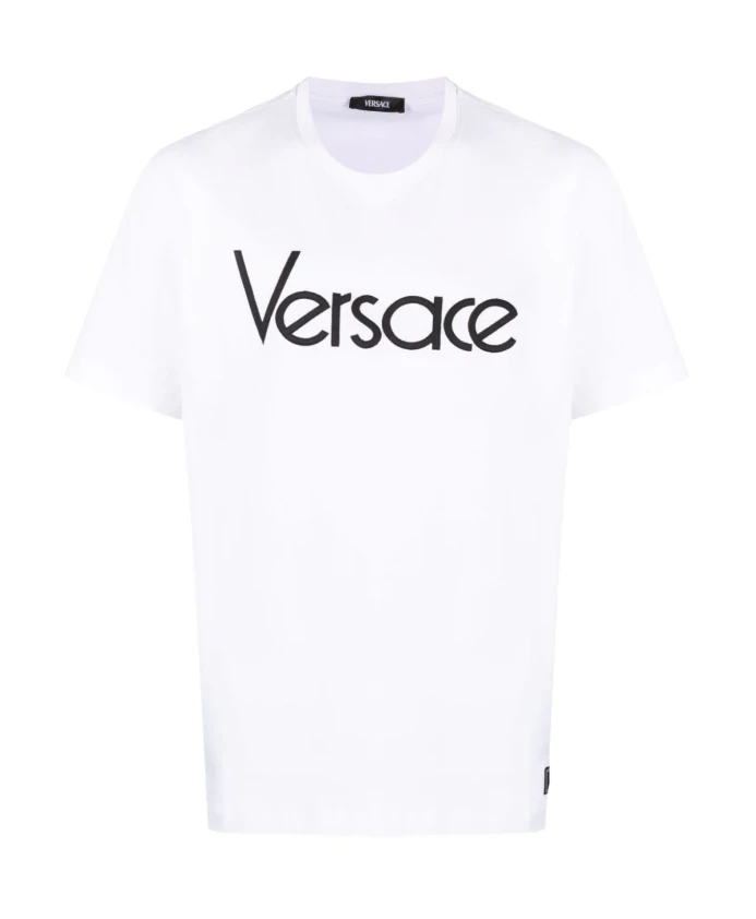 

Футболка и поло с вышивкой логотипа Versace, белый