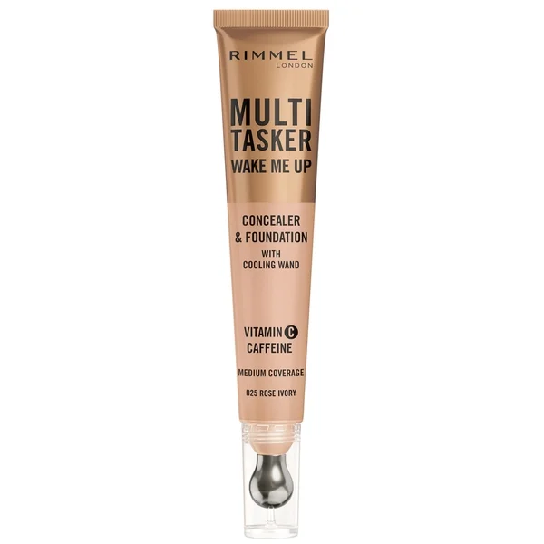 

Тональный крем и консилер multi-tasker разбуди меня Rimmel, 20 мл., цвет 025 rose ivory