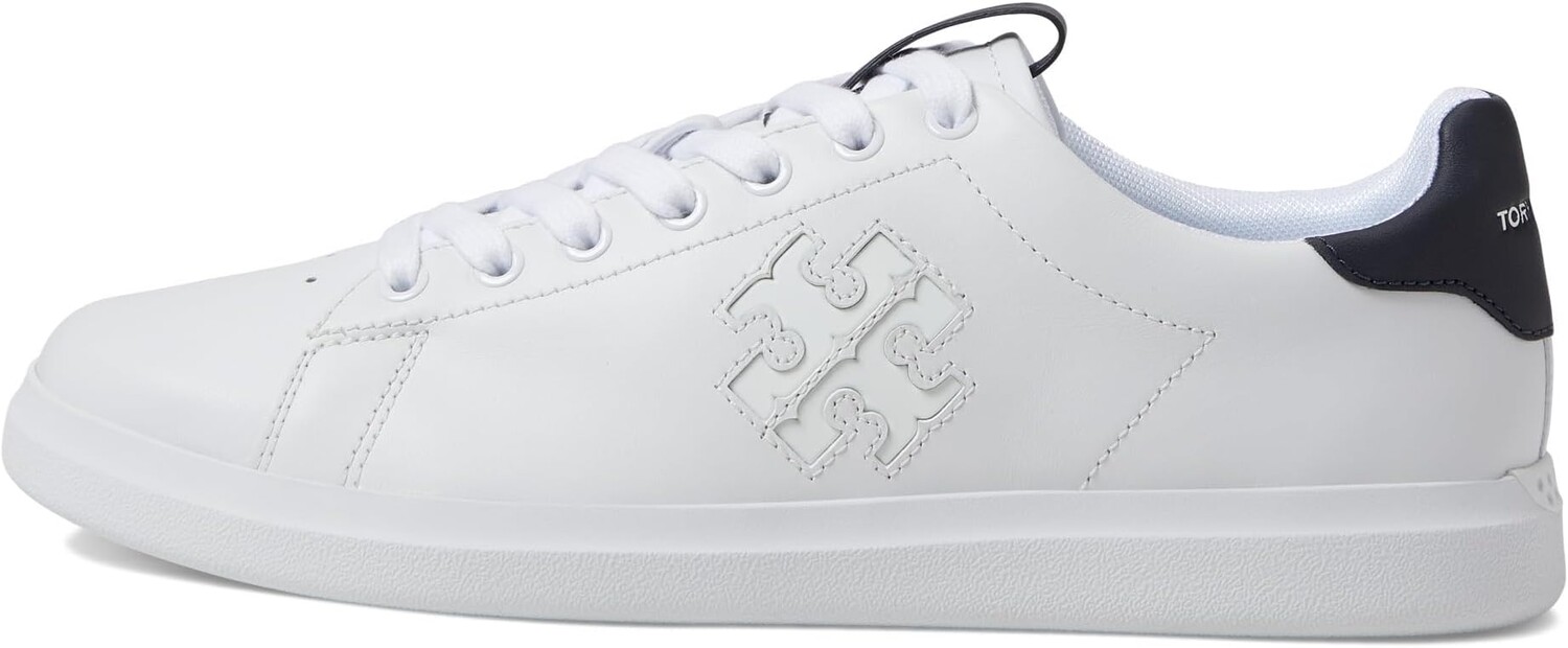 Кроссовки Double T Howell Court Tory Burch, цвет White/Perfect Navy — фото 4