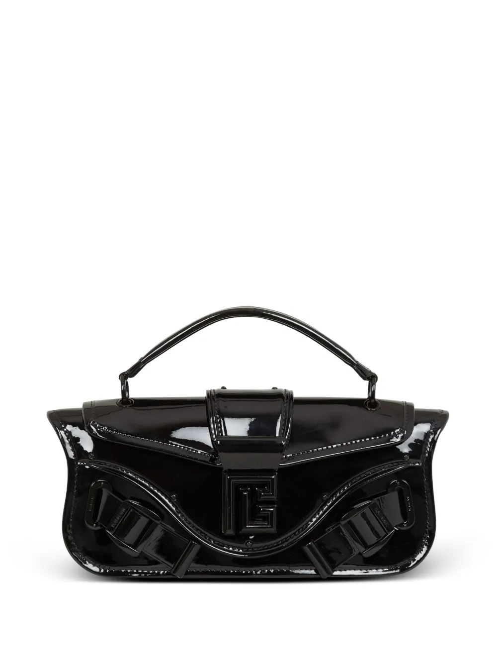 

Лакированный клатч Blaze BALMAIN, черный