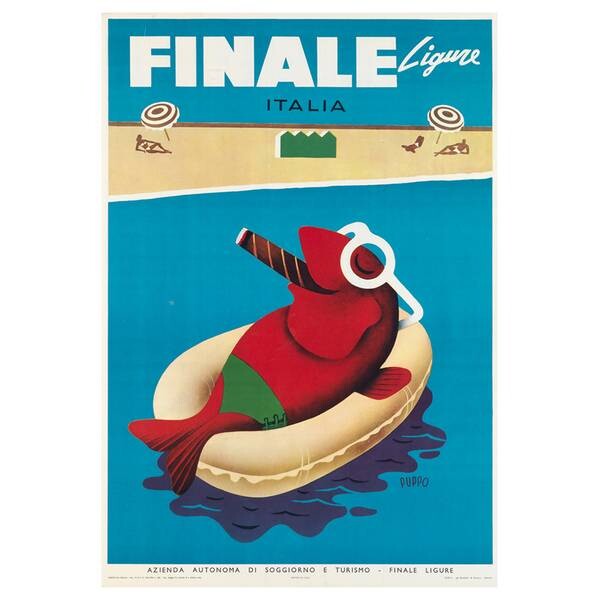 

Картина на холсте LegendArte Finale Ligure, многоцветный