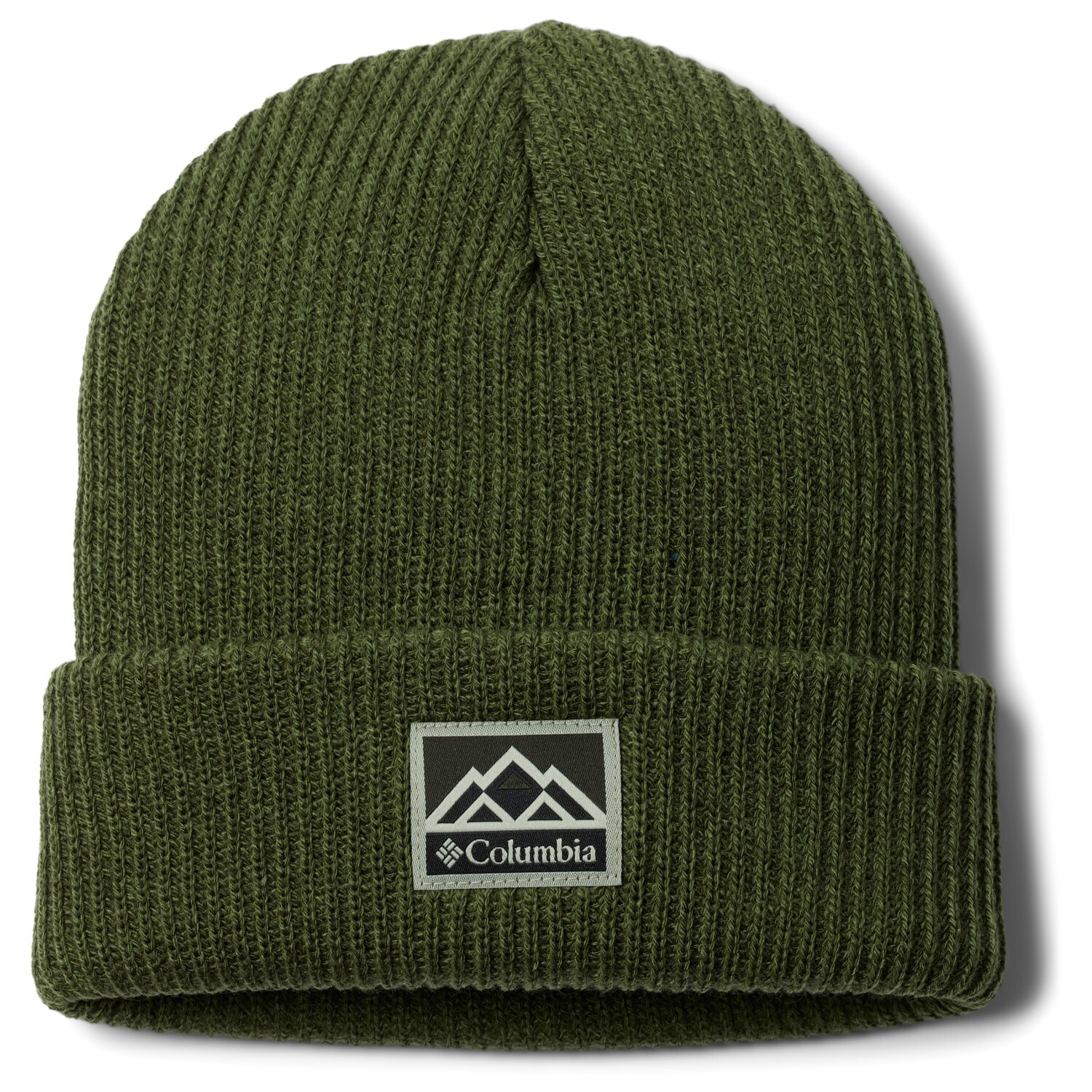 

Шапка Columbia Whirlibird Cuffed Beanie, цвет Canteen/Greenscape Marled/Mountains