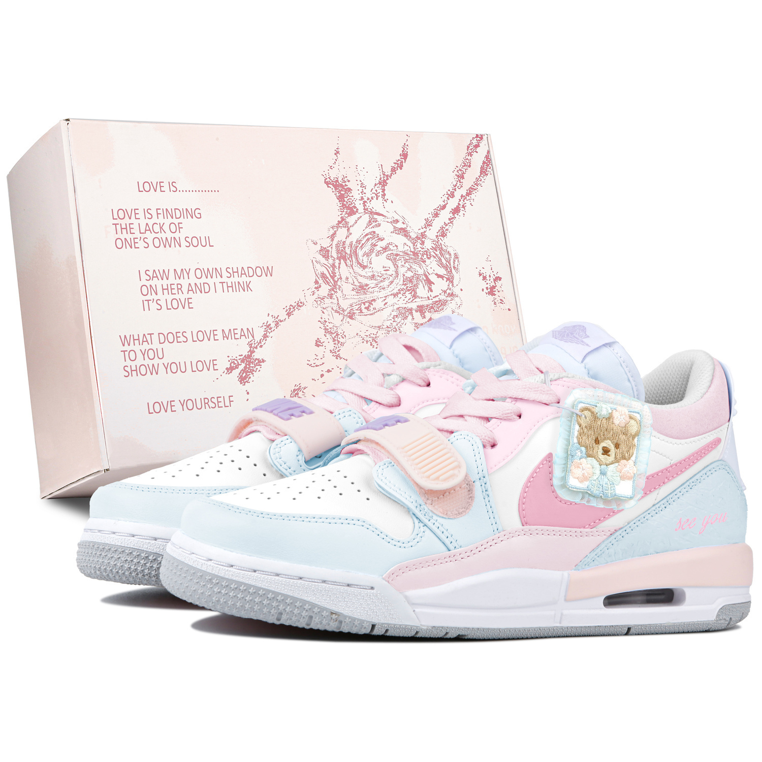 

Jordan Legacy 312 нескользящие износостойкие низкие детские скейтбординг кроссовки Blue для подростков