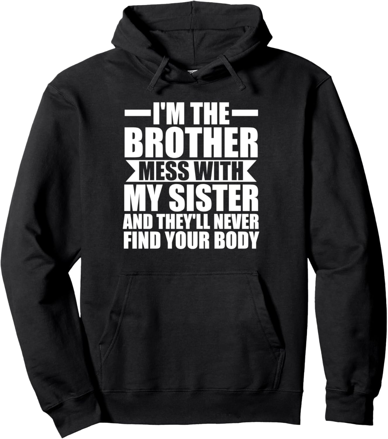 

Толстовка, Я брат, пишущий сообщения вместе с моей сестрой в толстовке Family & Sibling Gifts, черный