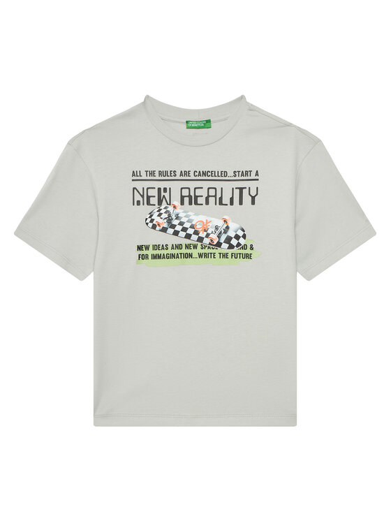 

Футболка обычного кроя 35RYC10NC United Colors Of Benetton, серый