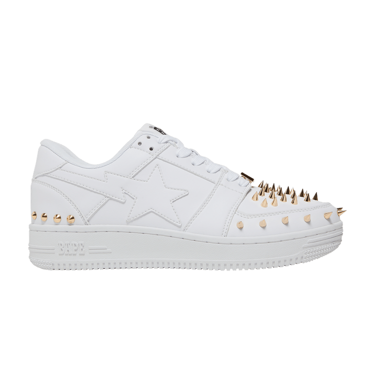 

Кроссовки BAPE Bapesta Studded 'White', белый