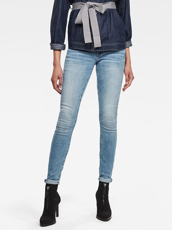 

Джинсы "3301" - облегающие - светло-голубого цвета G-Star