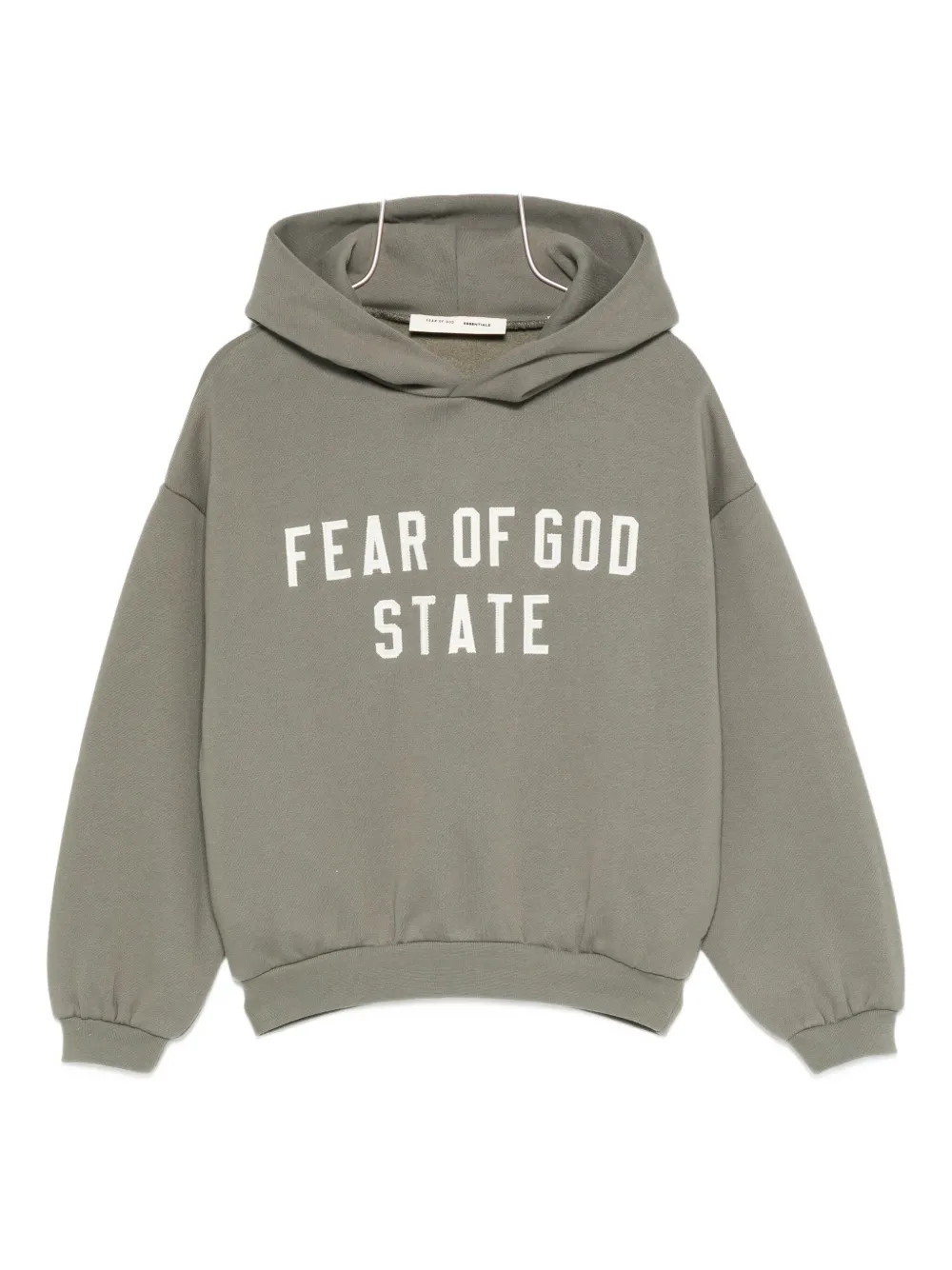 

Детское худи из флиса в стиле 90-х FEAR OF GOD ESSENTIALS KIDS, зеленый