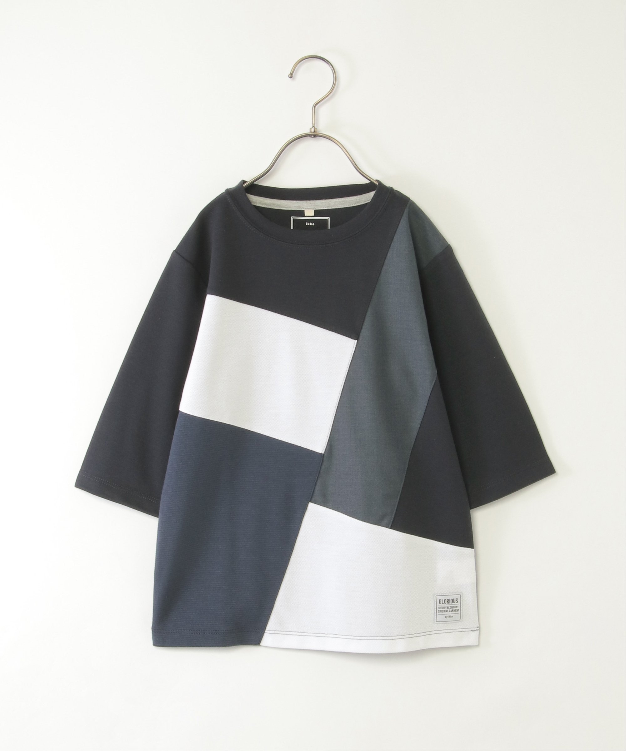 Футболка с рукавами 3/4 из ткани понте (120-160 см) Ikka, Navy blue