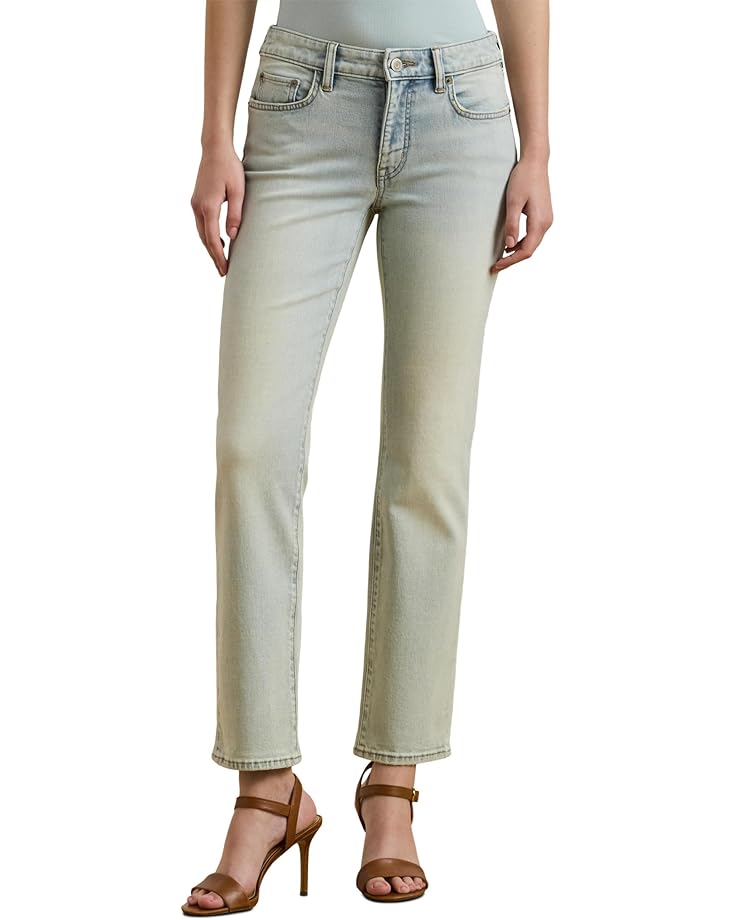 

Джинсы Lauren Ralph Lauren Mid-Rise Straight Ankle Jeans, цвет Stella Wash