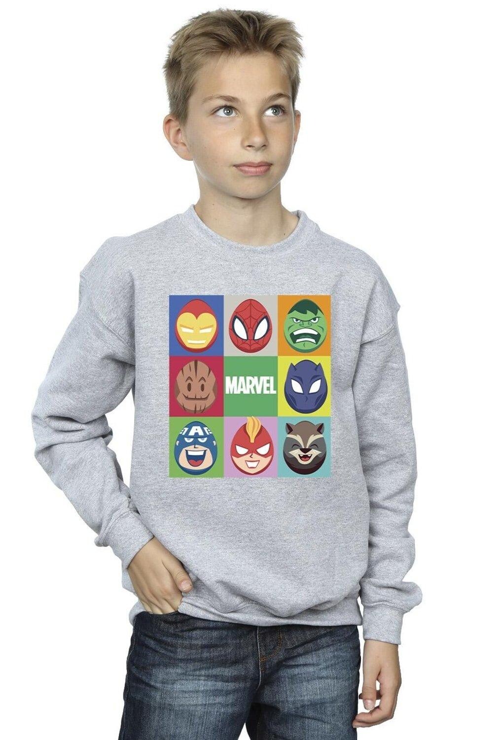 

Толстовка с пасхальными яйцами Marvel, серый