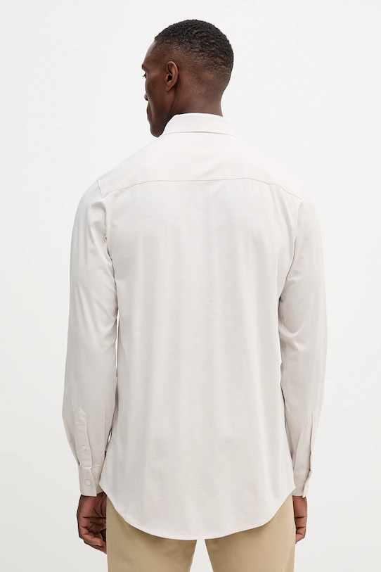 

Хлопковая рубашка Armani Exchange, серый