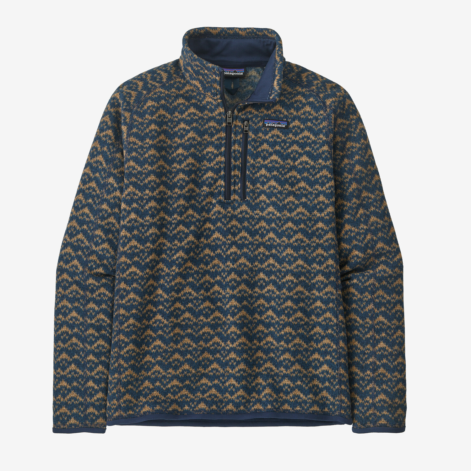 

Мужской свитер Better из флиса с молнией 1/4 Patagonia, цвет Mountain Peak: New Navy