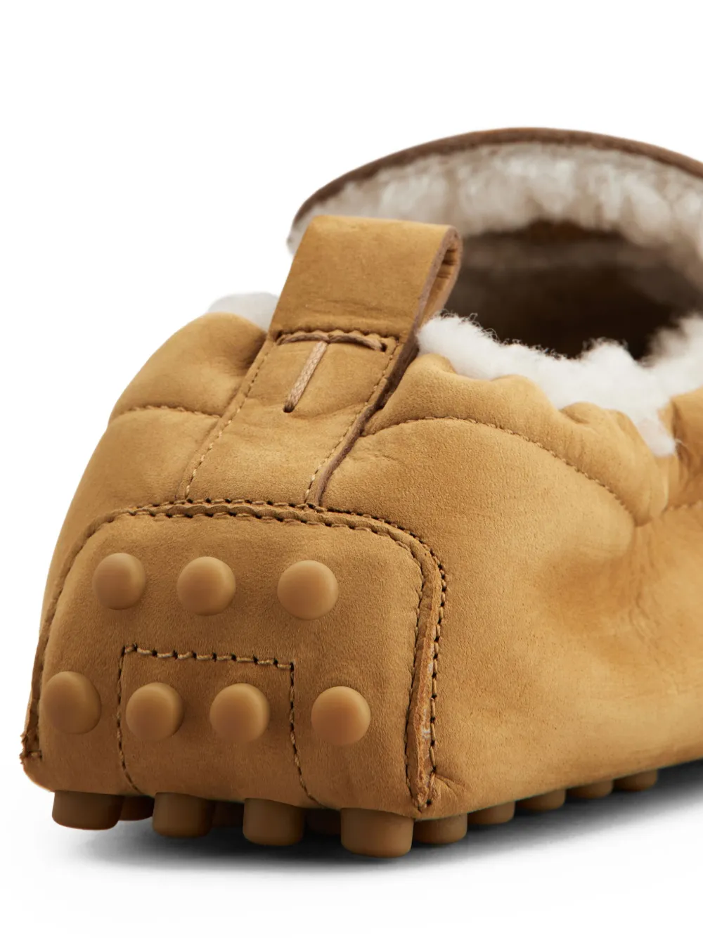 Лоферы с меховой подкладкой Tod'S, светло-коричневый — фото 4
