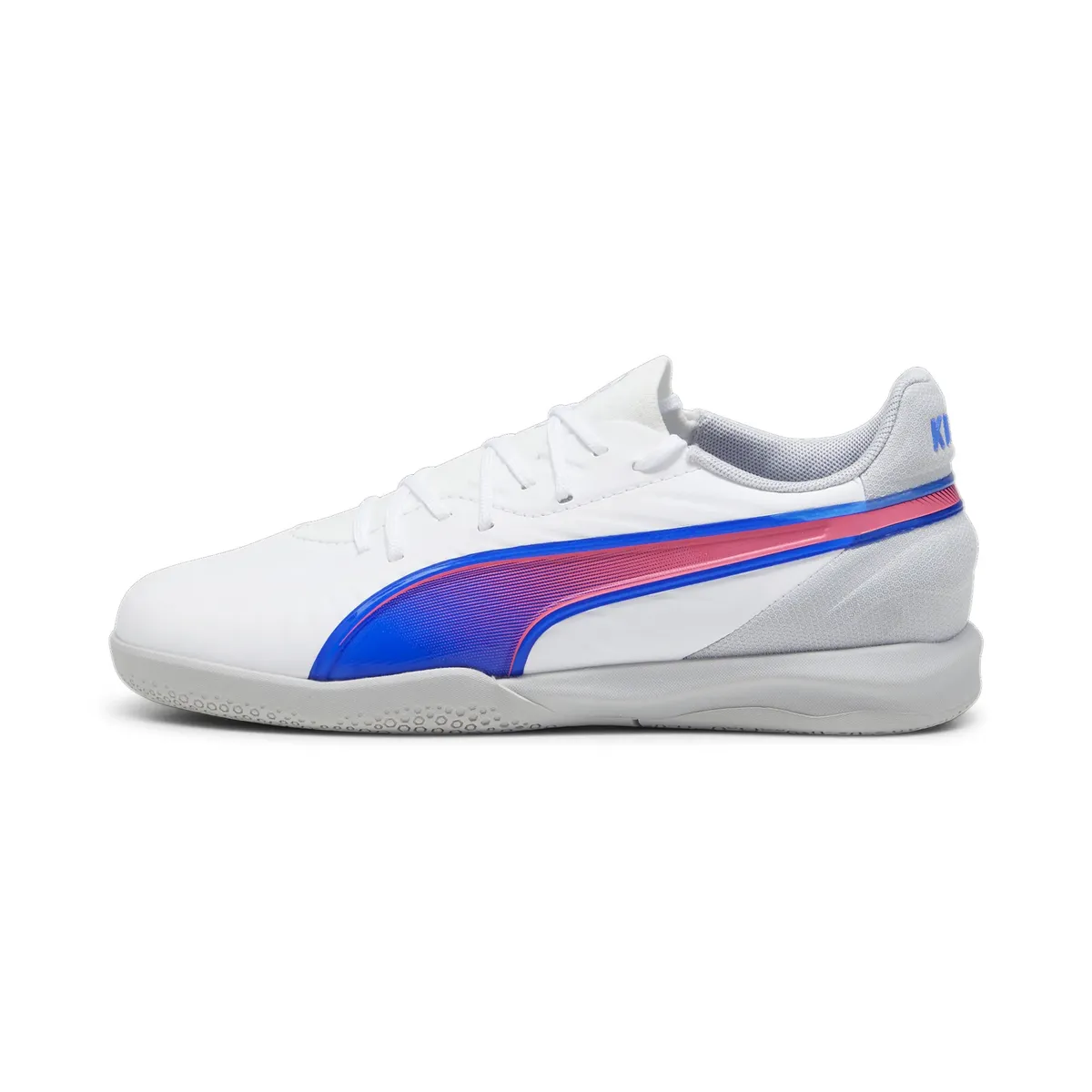 Кроссовки PUMA для дома "KING MATCH IT JR", цвет Puma White-Bluemazing-Flat Light Gray — фото 2