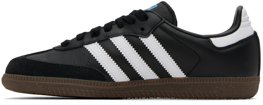 Черные кроссовки Samba OG Adidas Originals, Core black/Cloud white/Clear granite — фото 3