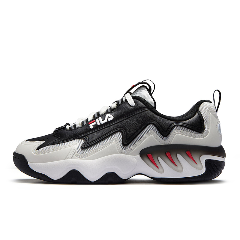 

FILA FUSION Баскетбольные кроссовки SHOCK Low Top мужские, черно-белые