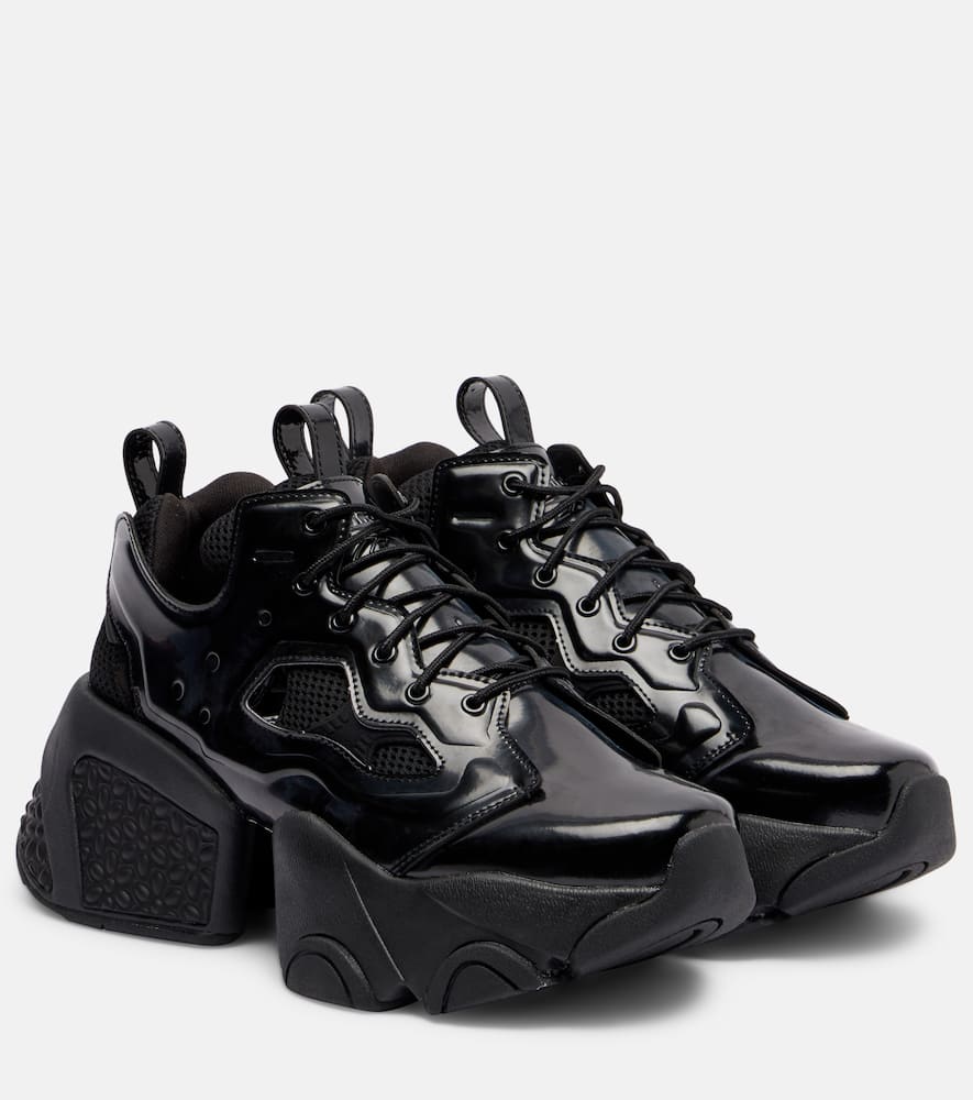 Кроссовки-платформы с вырезом Noir Kei Ninomiya, Black