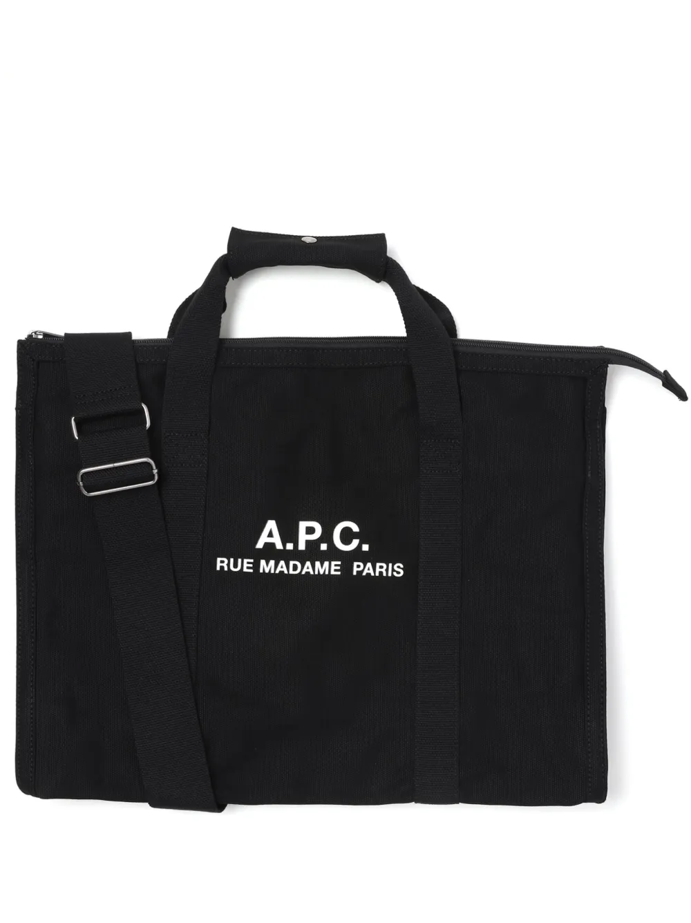 

Сумка-тоут Récupération из канваса A.P.C., черный
