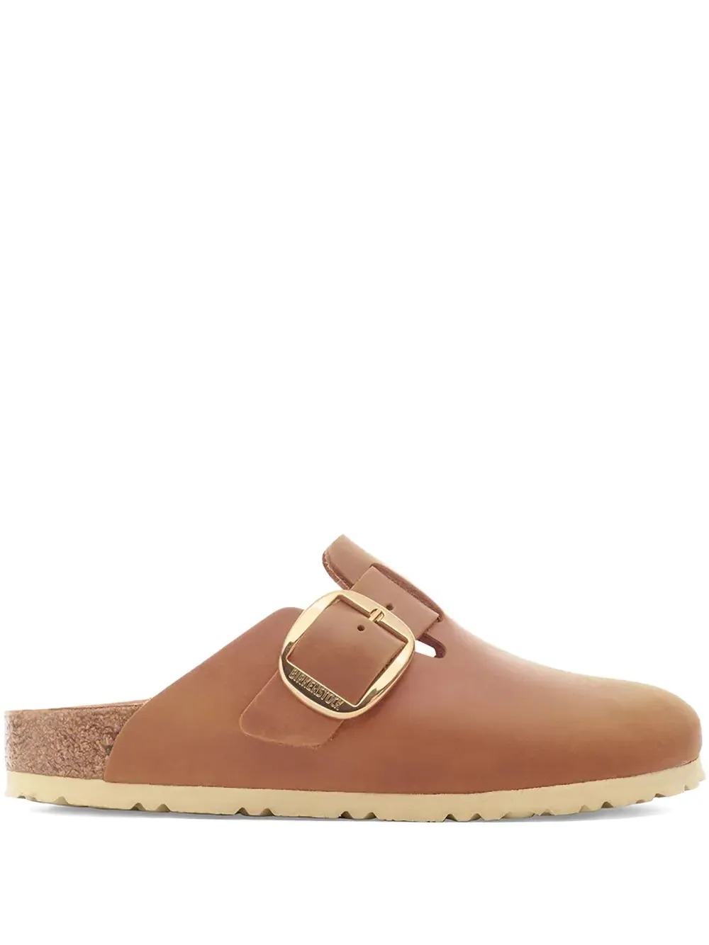 Клоги с пряжками BIRKENSTOCK, коричневый
