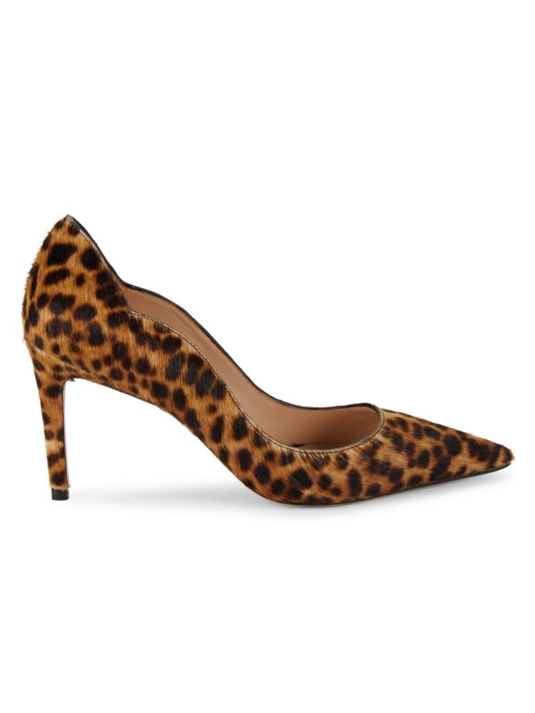 

Туфли из телячьего волоса с леопардовым принтом и фестонами Stuart Weitzman, цвет Cream, Коричневый, Туфли из телячьего волоса с леопардовым принтом и фестонами Stuart Weitzman, цвет Cream