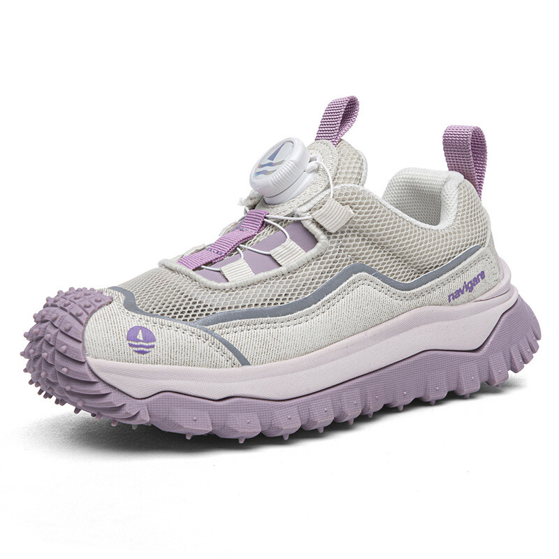 Кроссовки NAVIGARE Kids Lifestyle Shoes Kids Low-top Beige/Purple, фиолетовый — фото 2