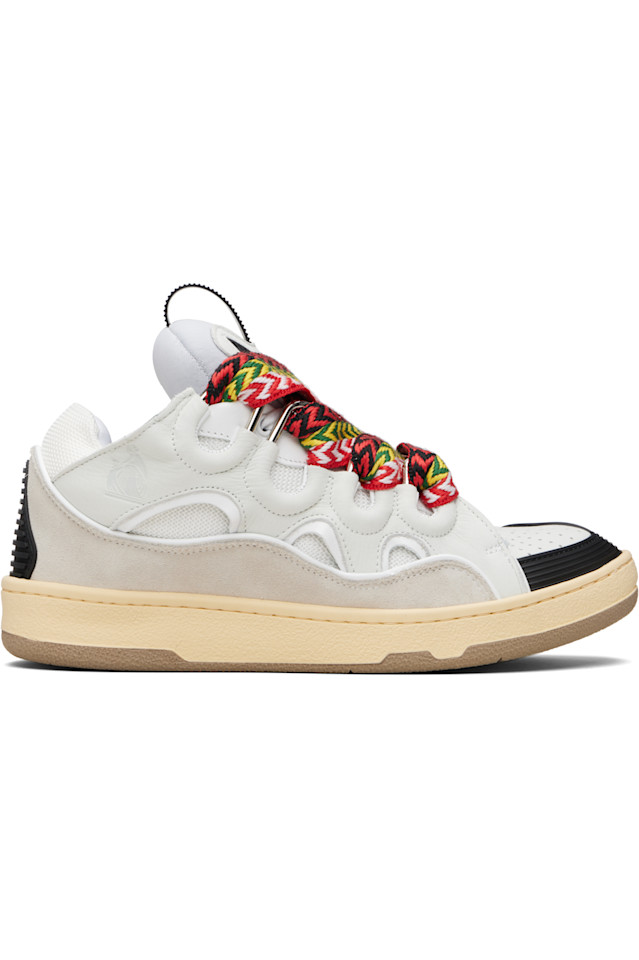 

Lanvin Черные кожаные кроссовки Off- & Black