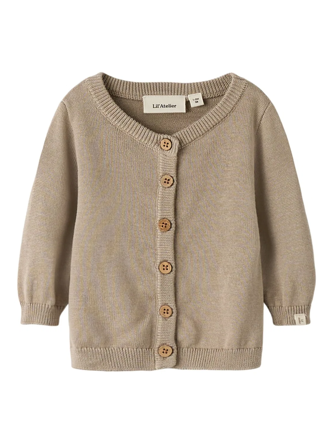 Вязаный кардиган Lil'Atelier, Dark Beige