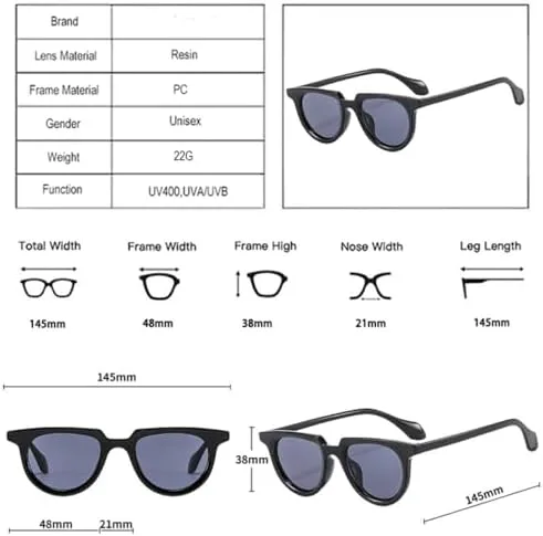 

Овальные солнцезащитные очки 2027 года для женщин, желейные, с защитой от УФ-излучения UV400, модные мужские солнцезащитные очки в стиле панк MTZJH, Black Grey