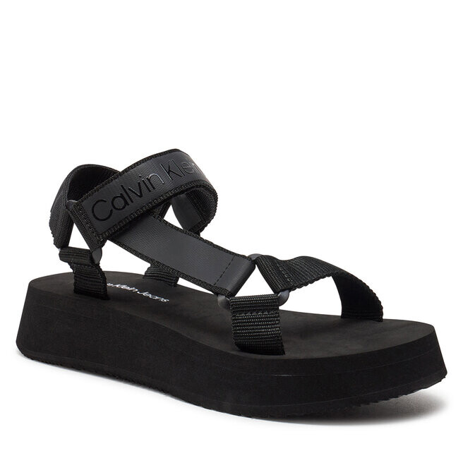 Сандалии Calvin Klein Jeans Sandal Velcro Webbing Dc YW0YW01353 Black BEH, черный — фото 2