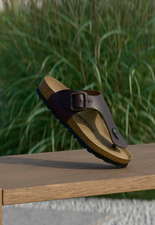 Винтажные сандалии ramses с т-образным ремешком Birkenstock, Roast