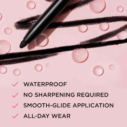 IT Cosmetics Superhero No-Tug Выдвижная подводка для глаз для повседневного ношения Водостойкая формула с маслом авокадо, экстрактом ромашки, витамином Е, карнаубским воском, 0,008 унции, черный — фото 2