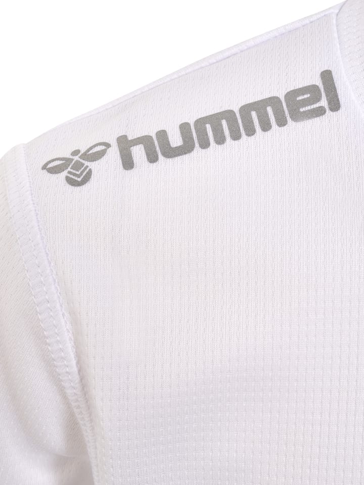 Hummel Белая футболка для детей, занимающихся бегом — фото 3