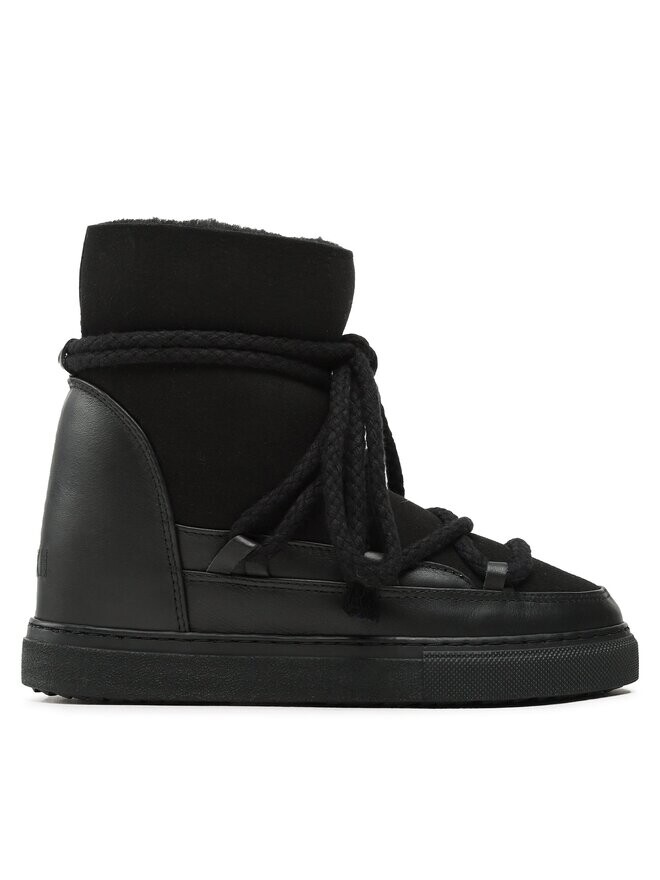 Зимние ботинки женские Inuikii Botas de nieve из замши, черный