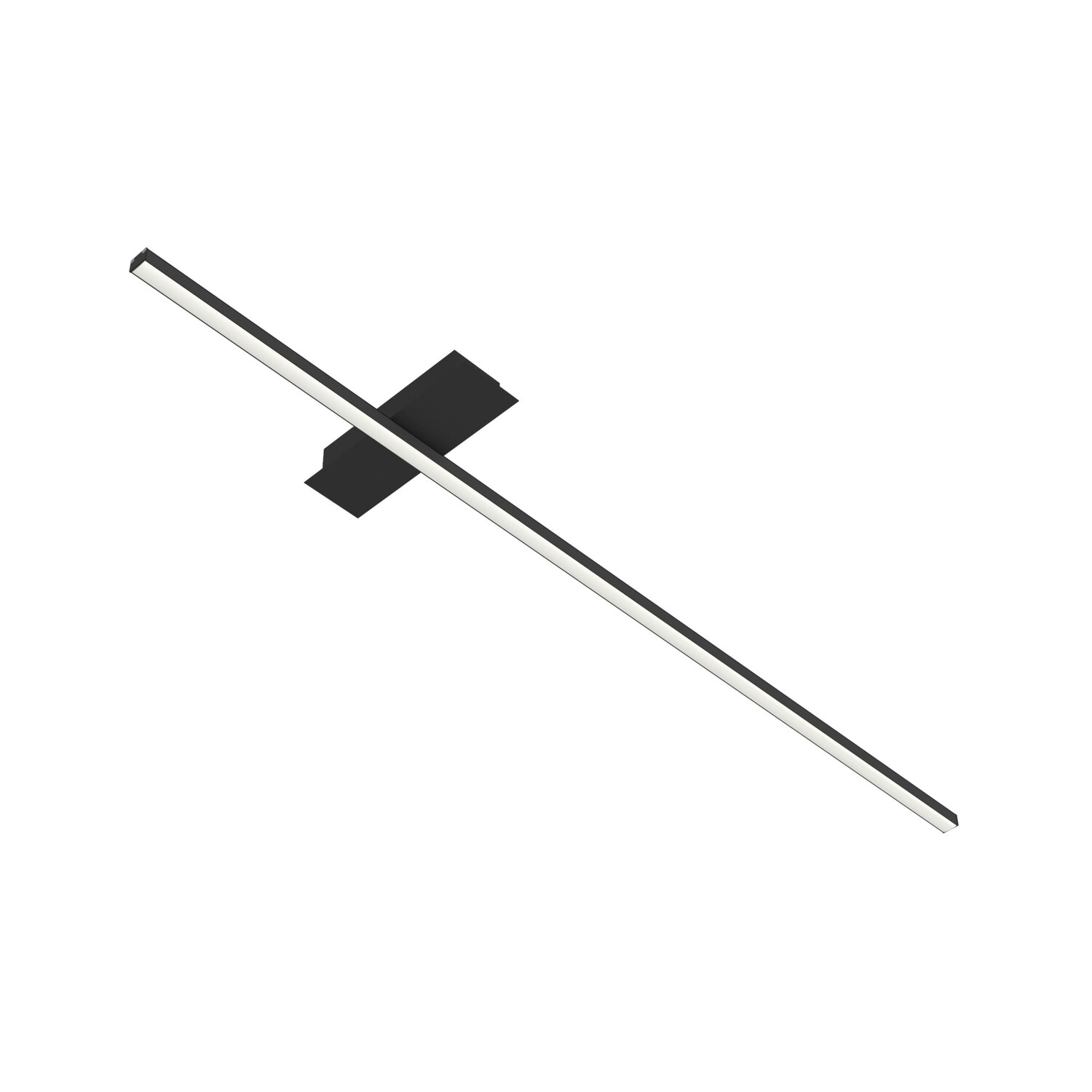 

Светодиодный потолочный светильник Lumicom, 2x100x2 см, черный