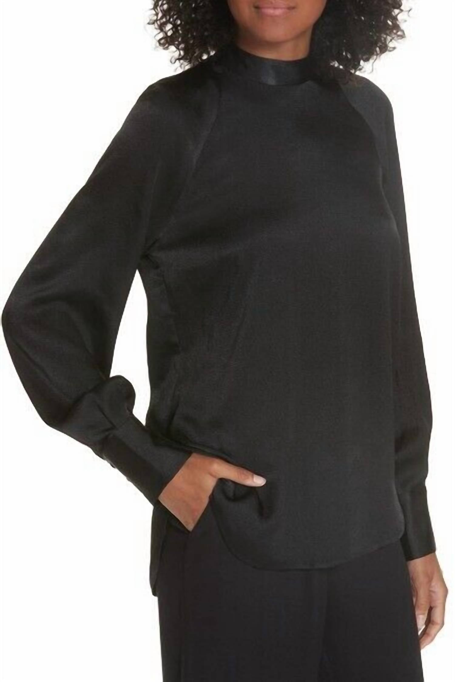 

Блузка Nash Hammered Satin Open Back Black Equipment