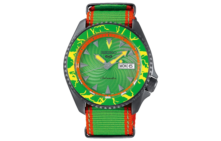 

SEIKO Автоматический механический хронограф с нейлоновым ремешком, мужские часы, зеленый циферблат SRPF23K1 BLANKA