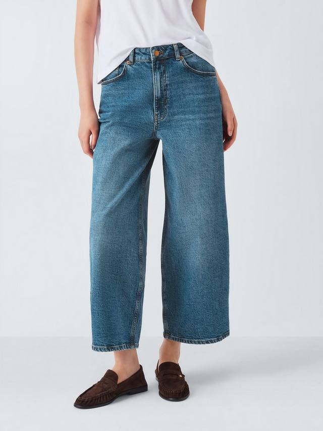 

Westlake широкие укороченные джинсы AND/OR, Mid Wash Blue