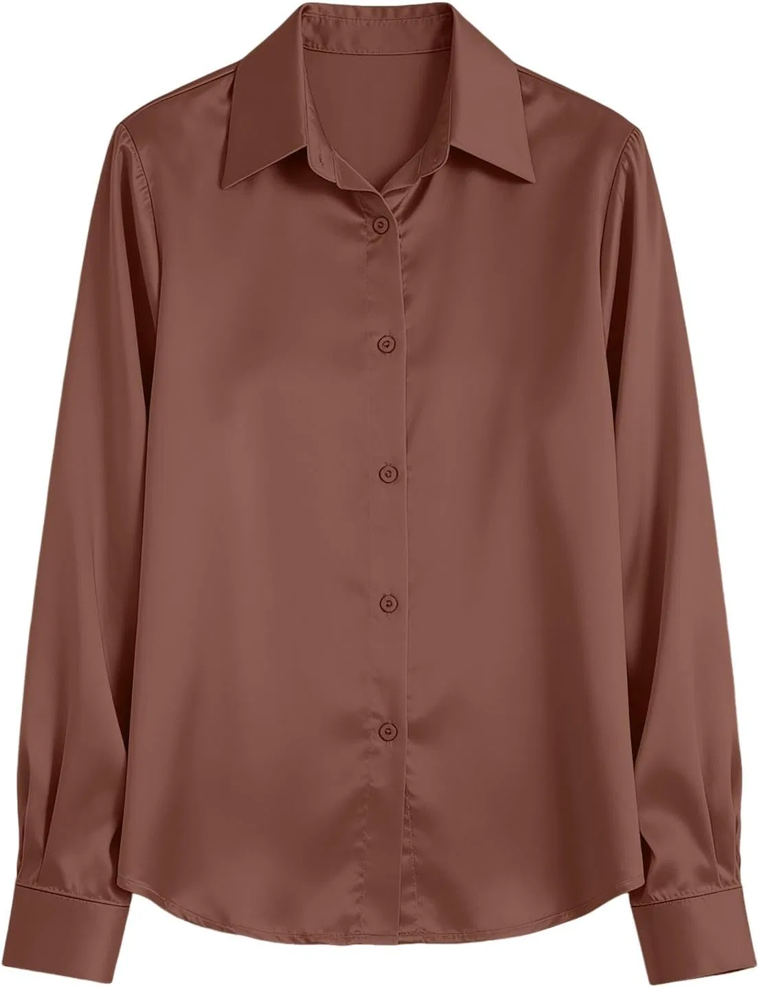 Блуза женская длинный рукав Women's Long T-Shirt, кофе