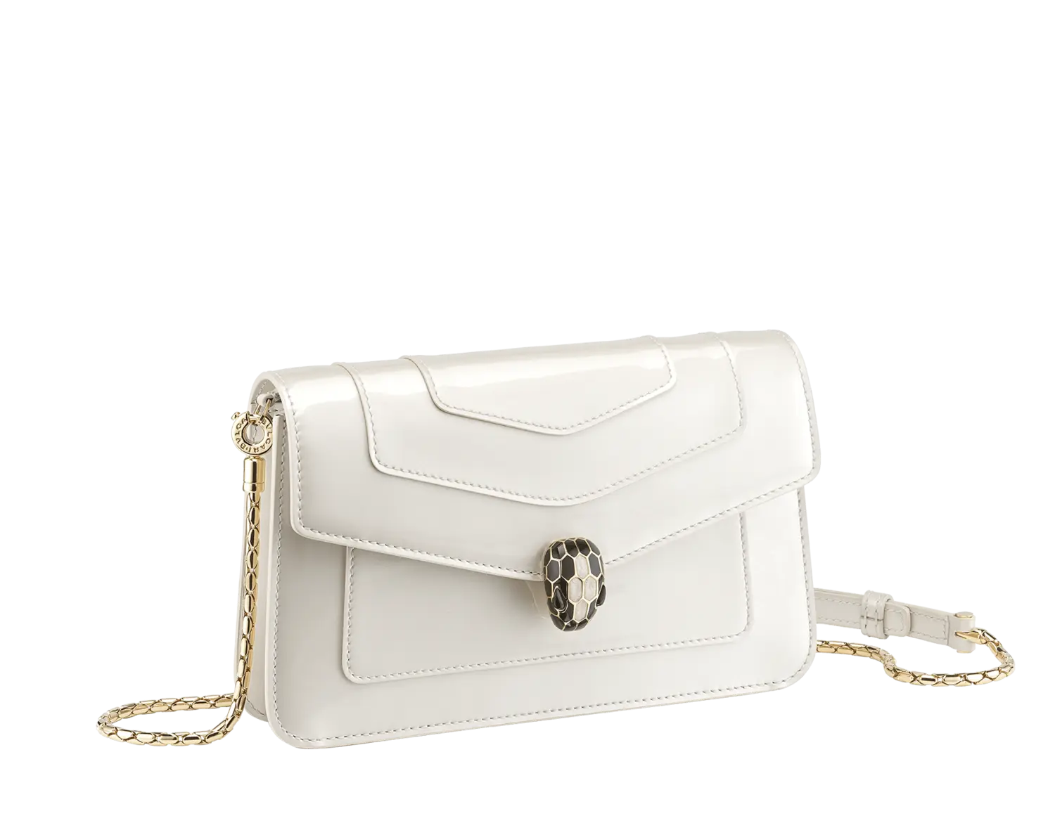 

Кошелек Serpenti forever chain Bvlgari, белый