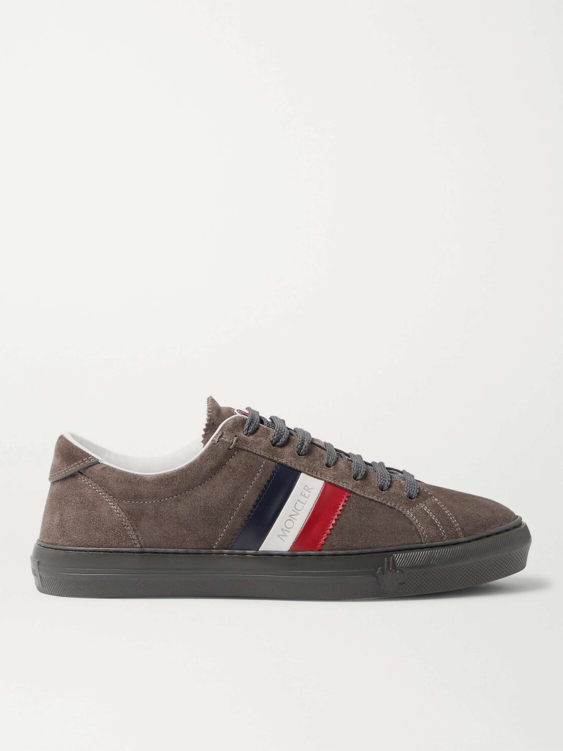 

Кроссовки New Monaco из замши и кожи MONCLER, коричневый