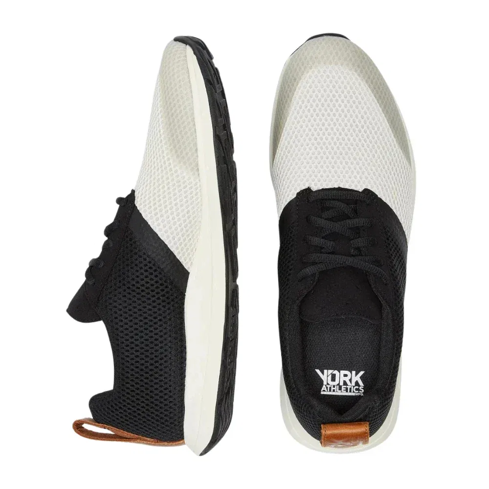 Мужские кроссовки для бега York Athletics Mfg The Henry Sneaker, цвет слоновая кость, черный, ZAP2297 — фото 4
