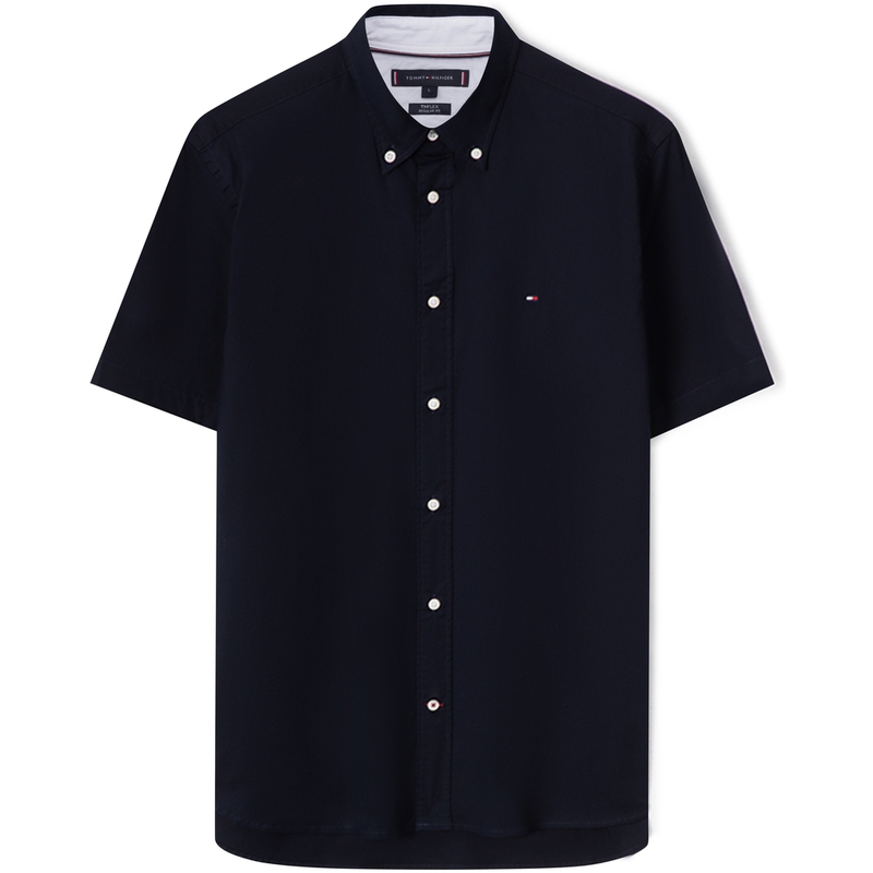 

Tommy Hilfiger Рубашка мужская Navy Blue DW5 с заостренным воротником и умеренной посадкой