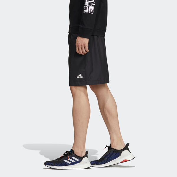 Шорты tyo wv sh m повседневные спортивные шнуровки дышащие шорты Adidas, черный — фото 4