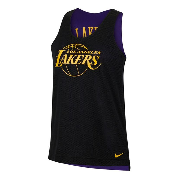 

Майка (WMNS) Nike x NBA LA Lakers Reversible Training Jersey 'Black Purple', черный