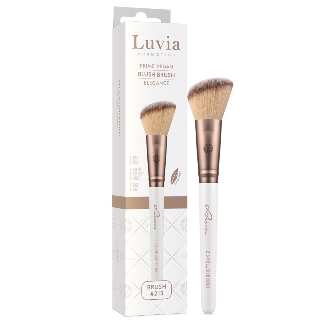 Кисть для лица 213 // blush brush - prime vegan elegance Luvia, количество 1 шт. — фото 3