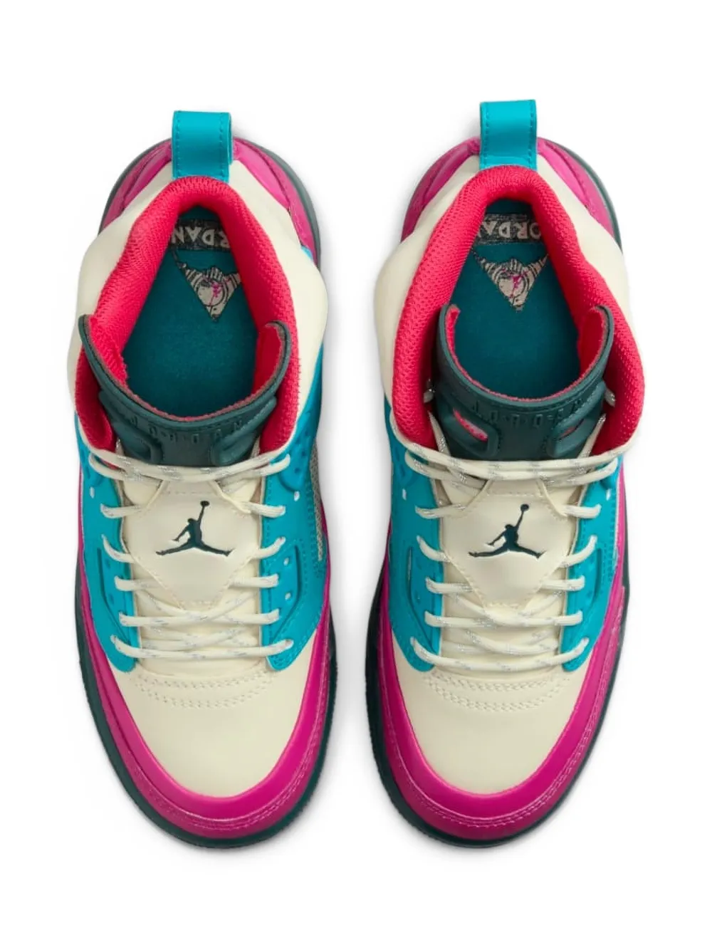 Кроссовки Jordan Winterized Spizike Coconut Milk/Active Pink/Aquamarine/Oxidized Green Jordan Kids, нейтральный — фото 4