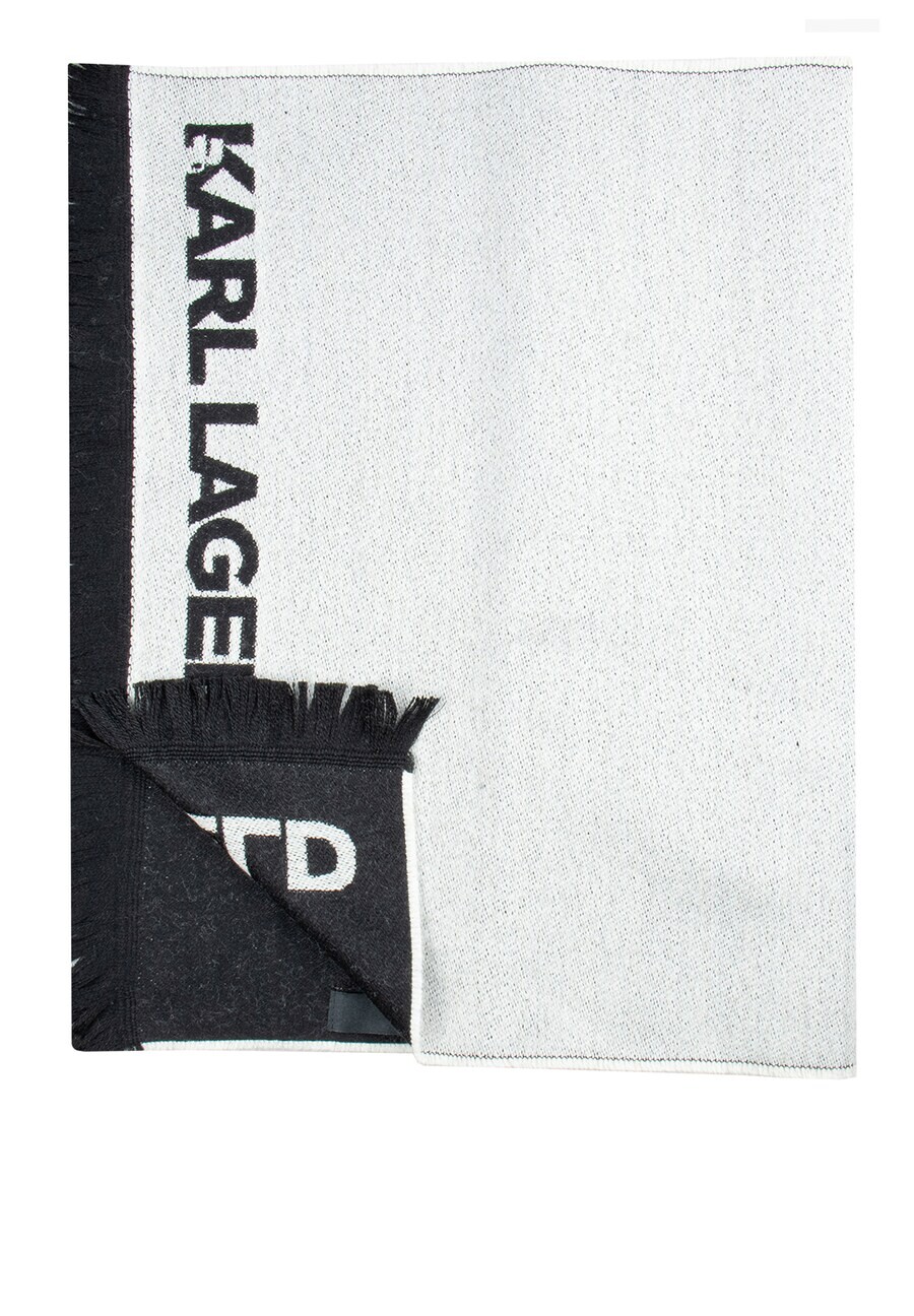 

Шарф Karl Lagerfeld Scarf, светло-бежевый/черный