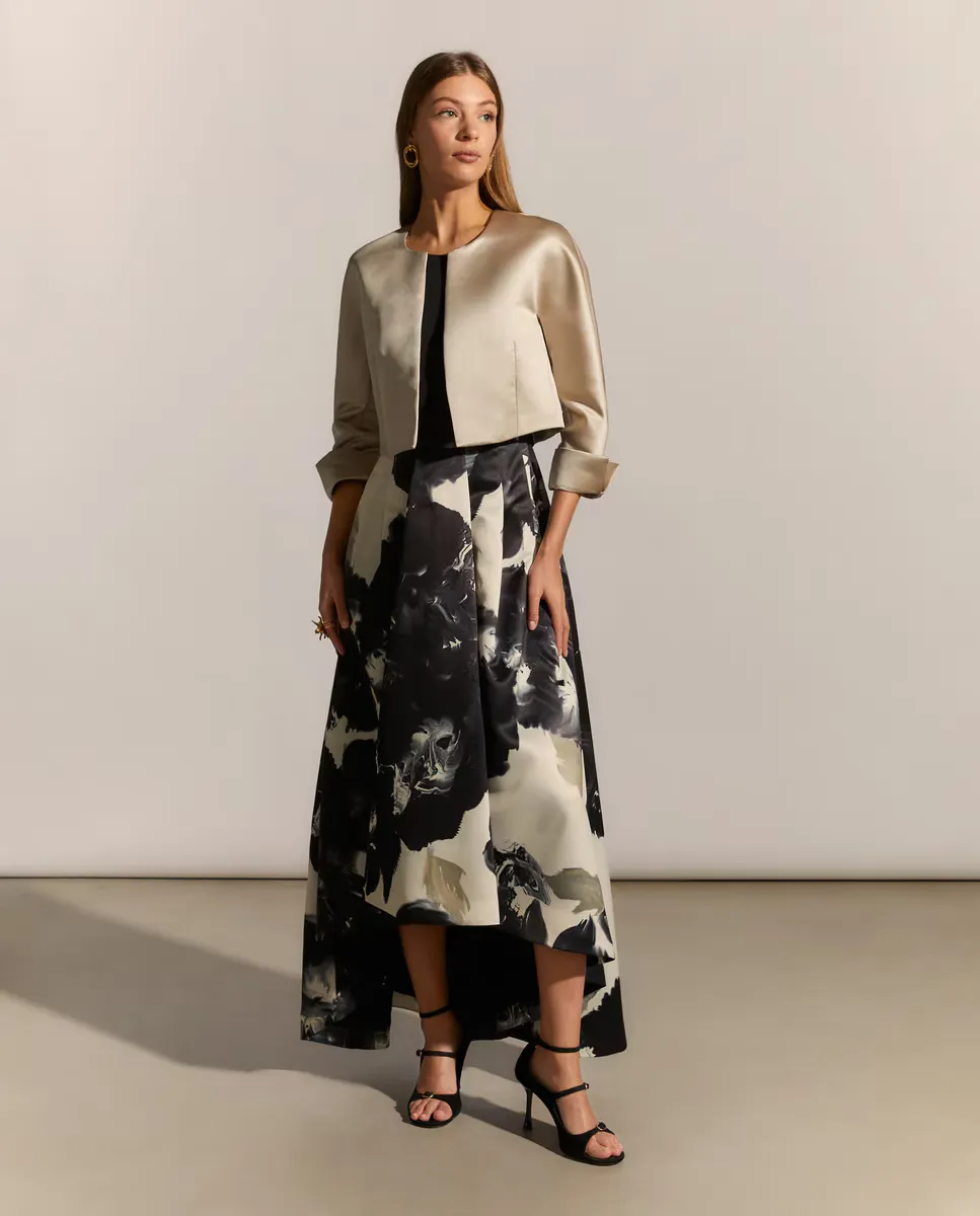 

Короткое болеро с круглым вырезом Woman Fiesta El Corte Inglés, золотой