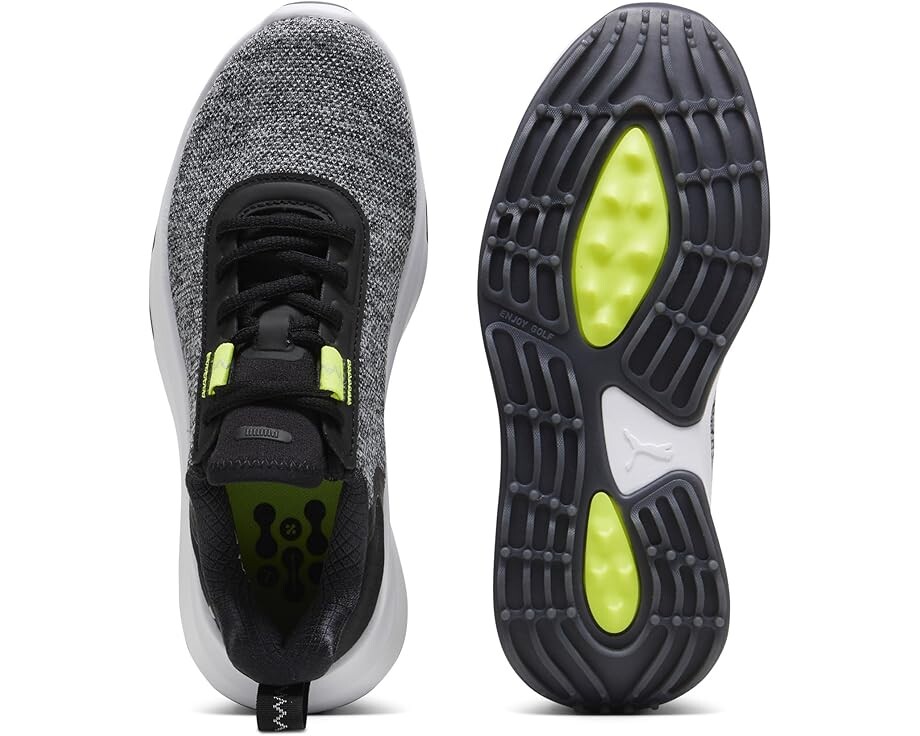 Кроссовки PUMA Golf Fusion Crush Sport Jr, цвет Puma Black/Electric Lime — фото 2